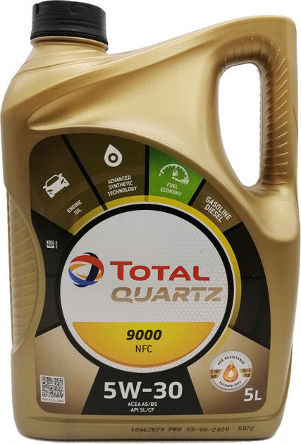 TOTAL Quartz 9000 NFC 5W-30 5L motorolaj