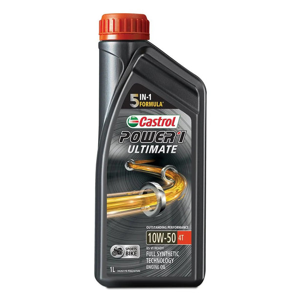 CASTROL Power 1 Ultimate 4T 10W-50 1L (új Racing 4T 10W-50) motorkerékpár motorolaj