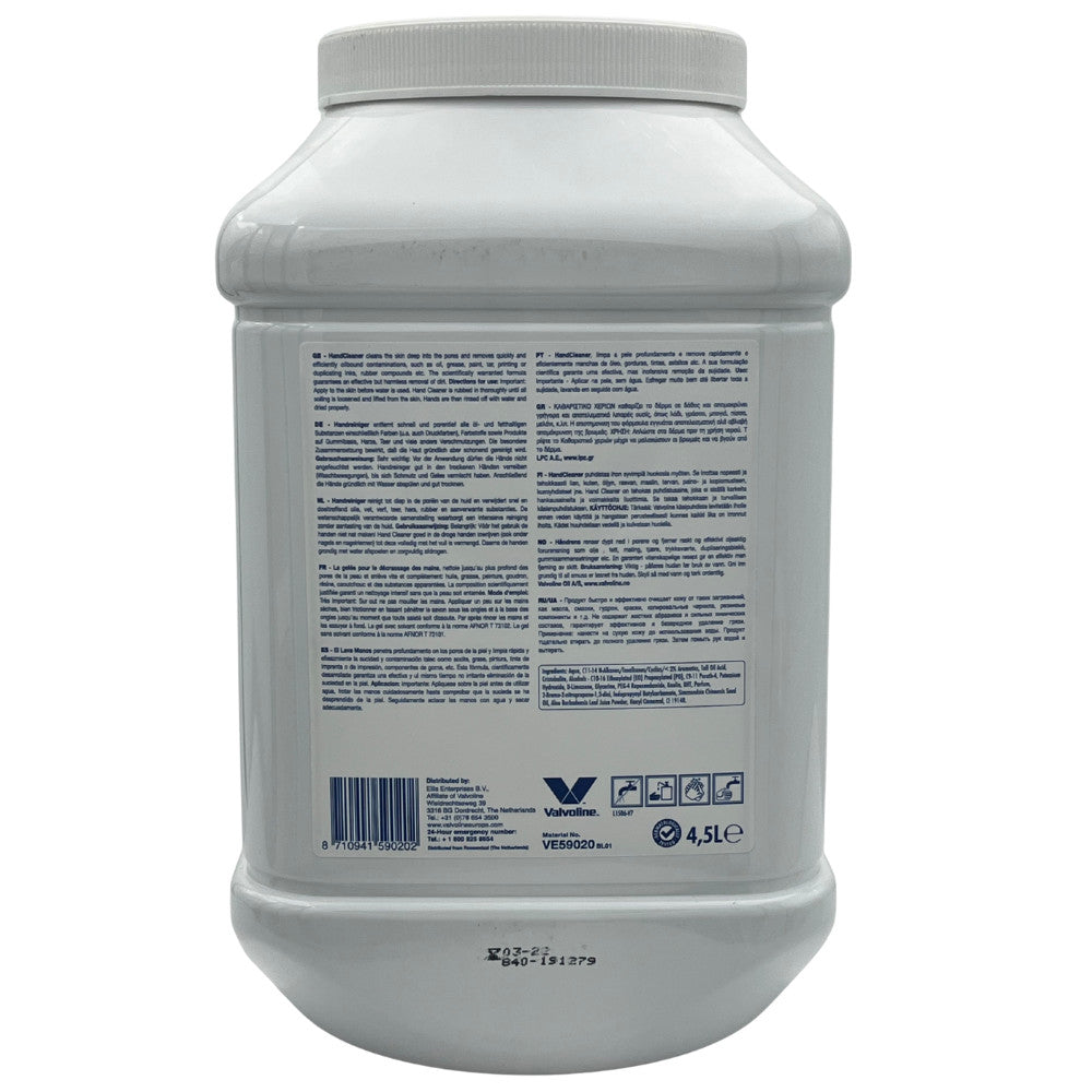 VALVOLINE Hand Cleaner Yellow 4,5L (kézmosó)