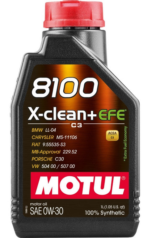 MOTUL 8100 X-clean+ EFE 0W-30 1L motorolaj