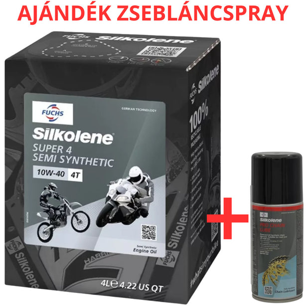Fuchs Silkolene Super 4 10W-40 4L motorkerékpár motorolaj