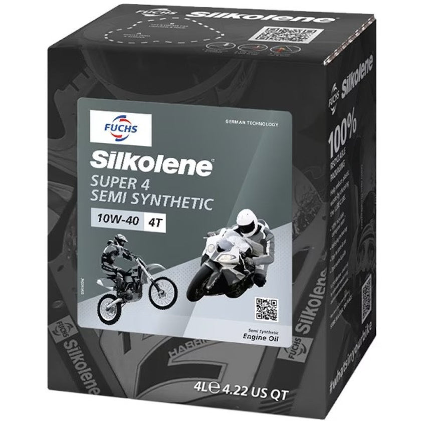 Fuchs Silkolene Super 4 10W-40 4L motorkerékpár motorolaj