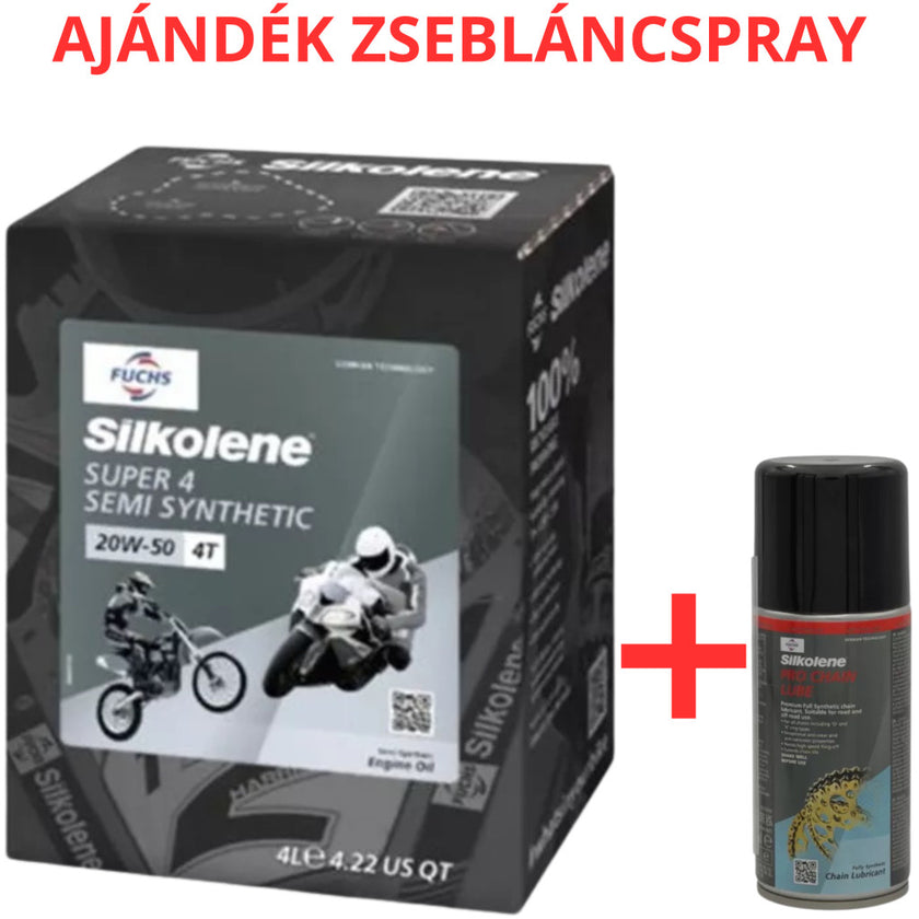 Fuchs Silkolene Super 4 20W-50 4L motorkerékpár motorolaj