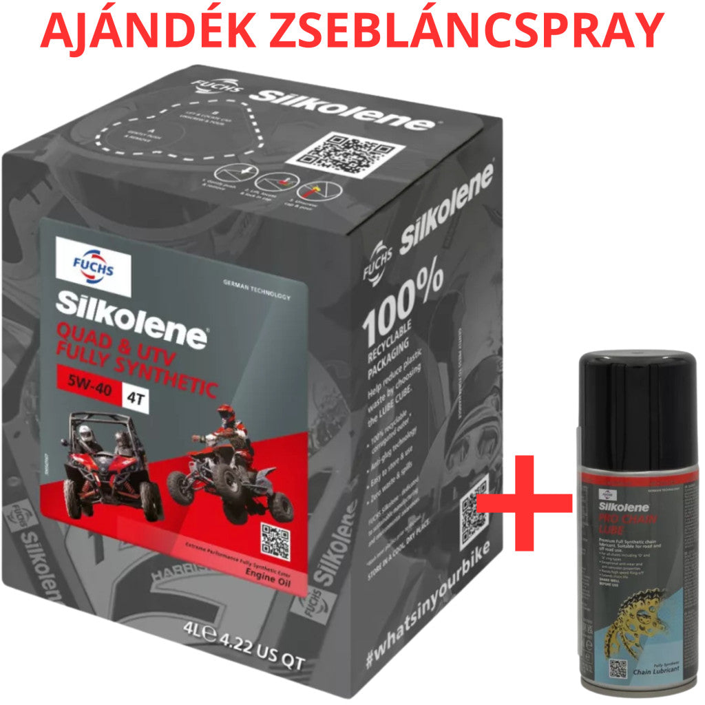 Fuchs Silkolene Quad & UTV 5W-40 4L motorkerékpár motorolaj