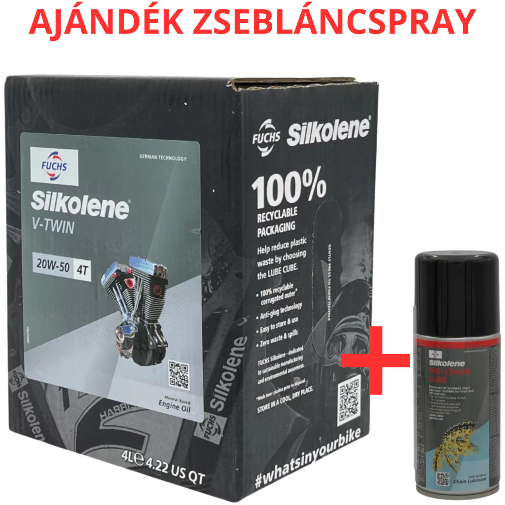 Fuchs Silkolene V-Twin 20W-50 4L Mineral motorkerékpár motorolaj