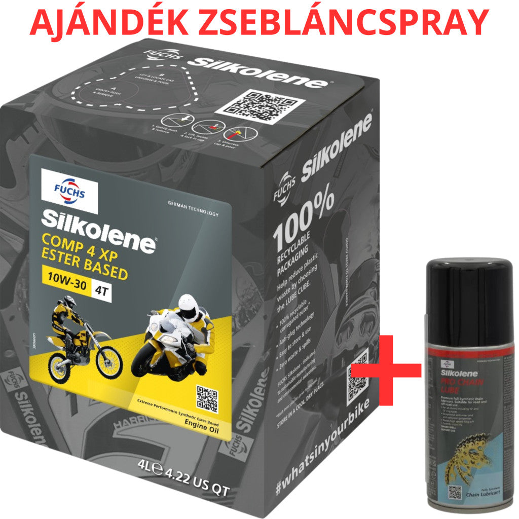 Fuchs Silkolene Comp 4 10W-30 XP 4L motorkerékpár motorolaj