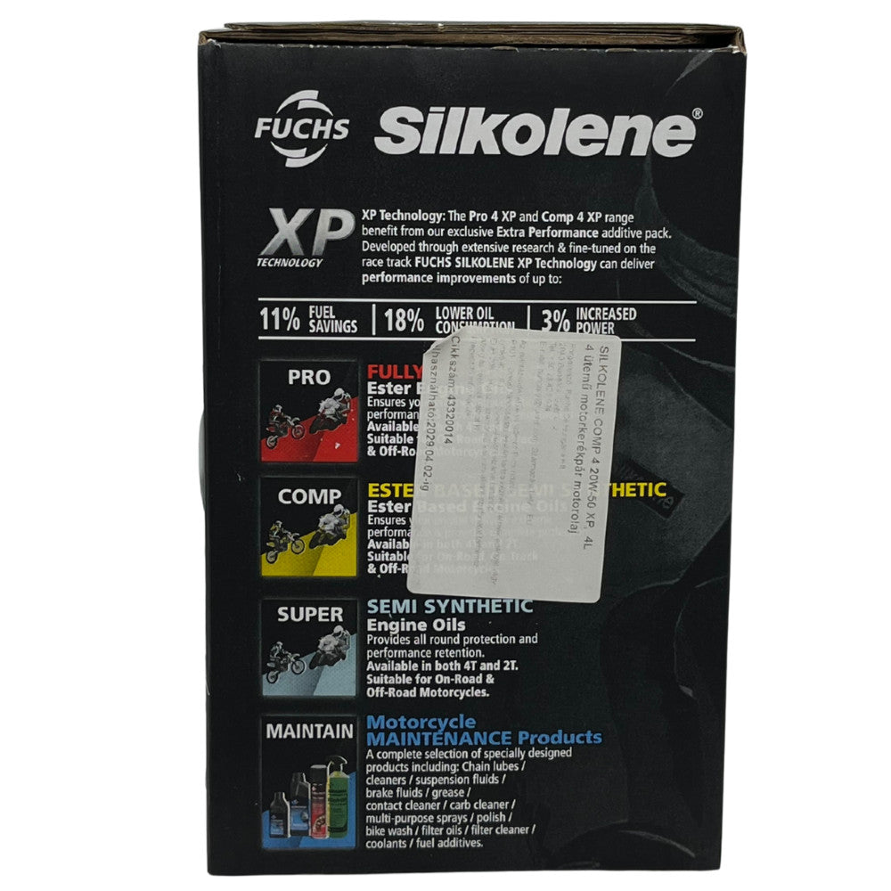 Fuchs Silkolene Comp 4 20W-50 XP 4L motorkerékpár motorolaj