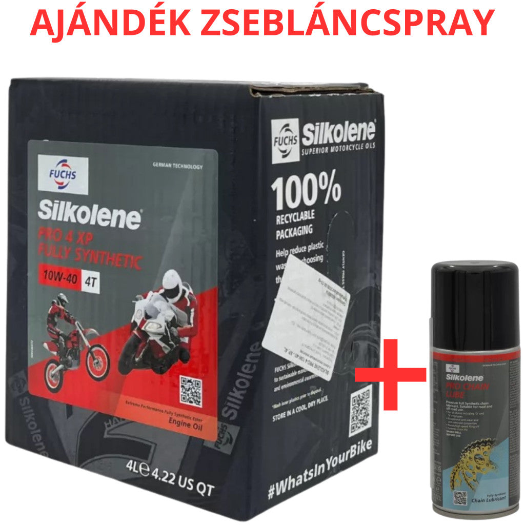 Fuchs Silkolene Pro 4 10W-40 XP 4L motorkerékpár motorolaj