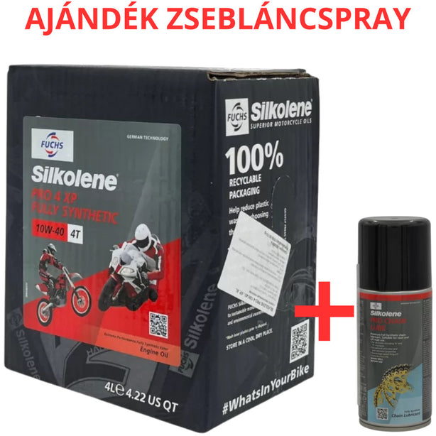 Fuchs Silkolene Pro 4 10W-40 XP 4L motorkerékpár motorolaj