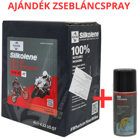 Fuchs Silkolene Pro 4 10W-40 XP 4L motorkerékpár motorolaj