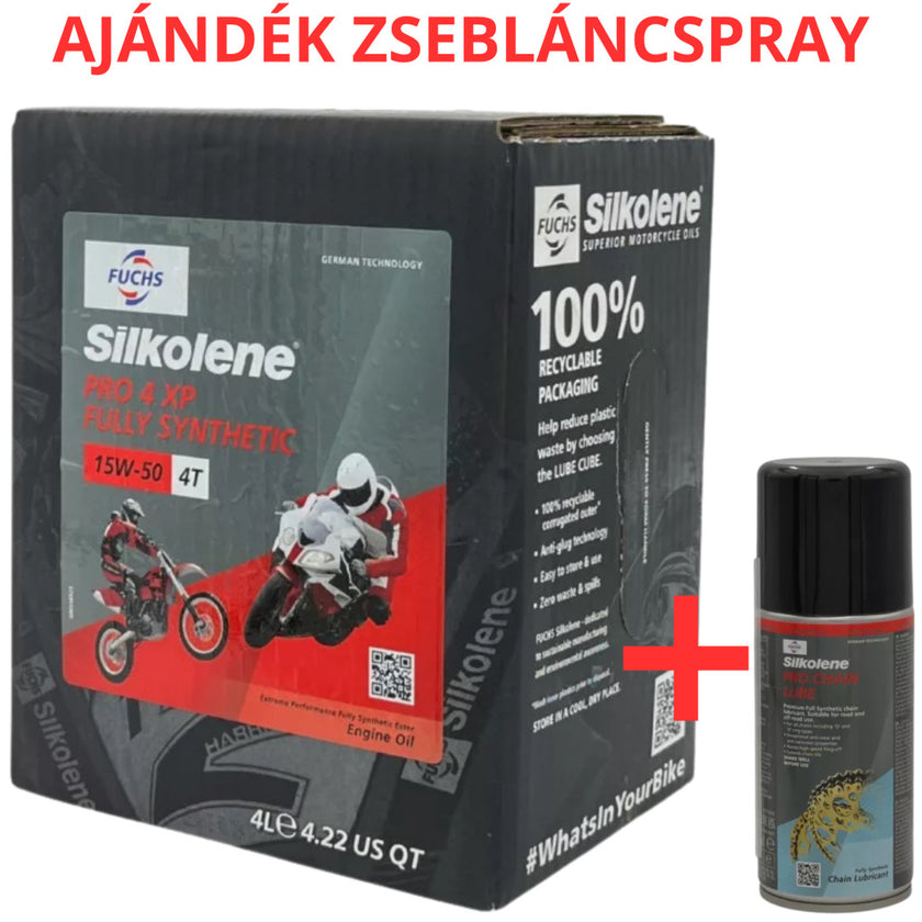 Fuchs Silkolene Pro 4 15W-50 XP 4L motorkerékpár motorolaj