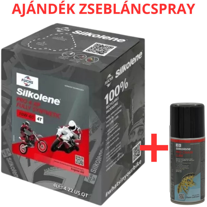 Fuchs Silkolene Pro 4 10W-60 XP 4L motorkerékpár motorolaj