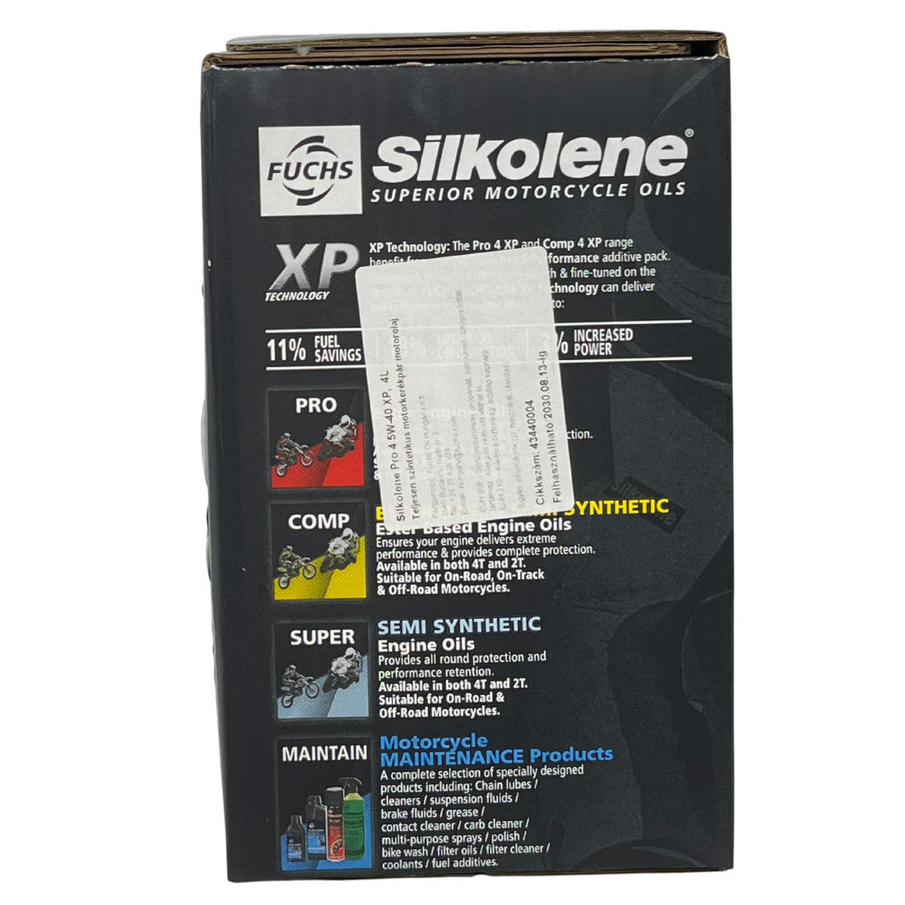 Fuchs Silkolene Pro 4 5W-40 XP 4L motorkerékpár motorolaj