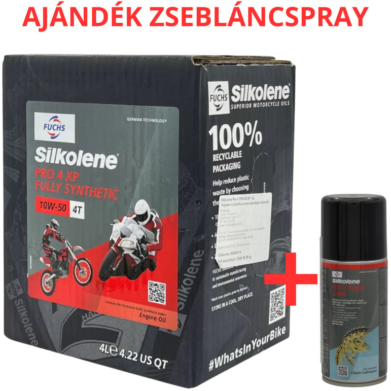 Fuchs Silkolene Pro 4 10W-50 XP 4L motorkerékpár motorolaj