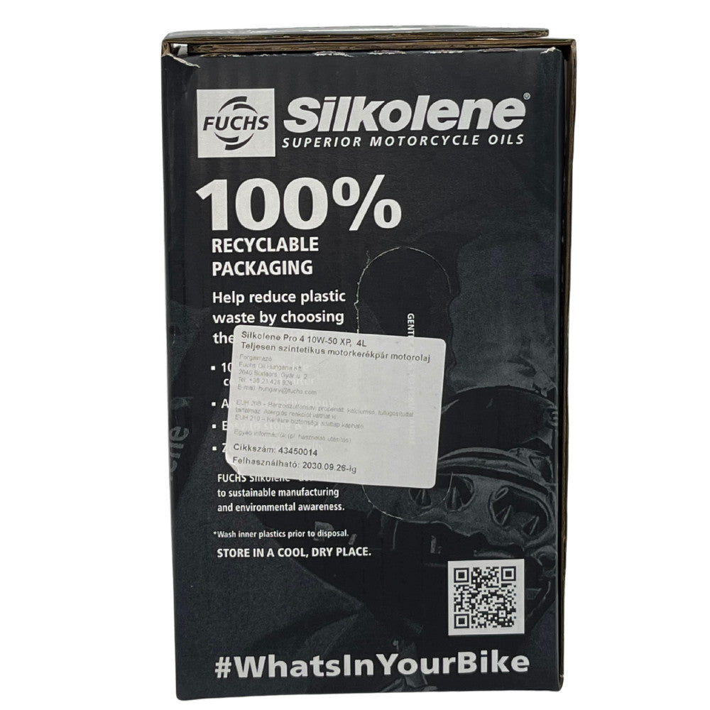 Fuchs Silkolene Pro 4 10W-50 XP 4L motorkerékpár motorolaj