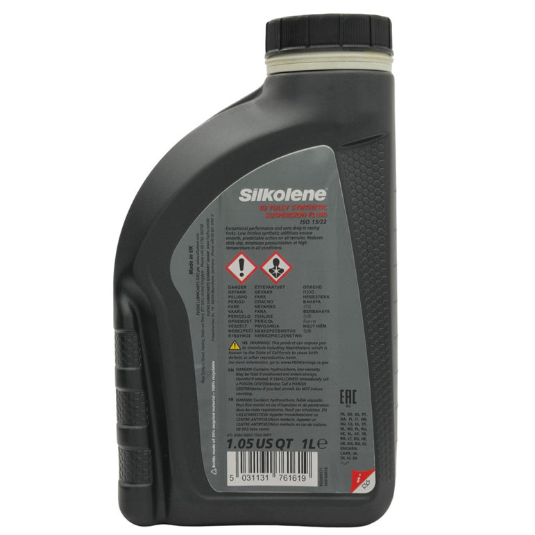 Fuchs Silkolene 02 Fully Synthetic Suspension Fluid 1L (ISO 15/22)