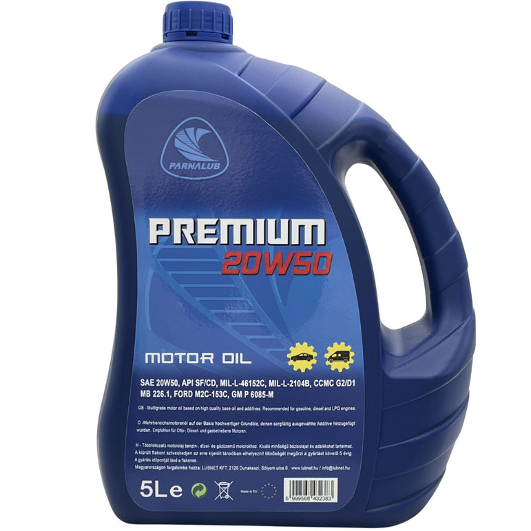 PARNALUB Premium 20W-50 5L motorolaj