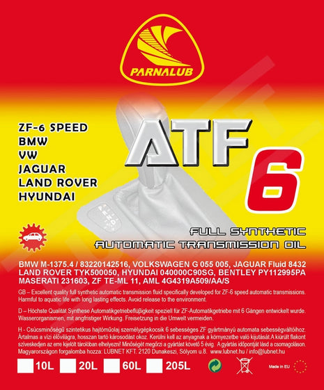 PARNALUB ATF 6 1L automata váltóolaj