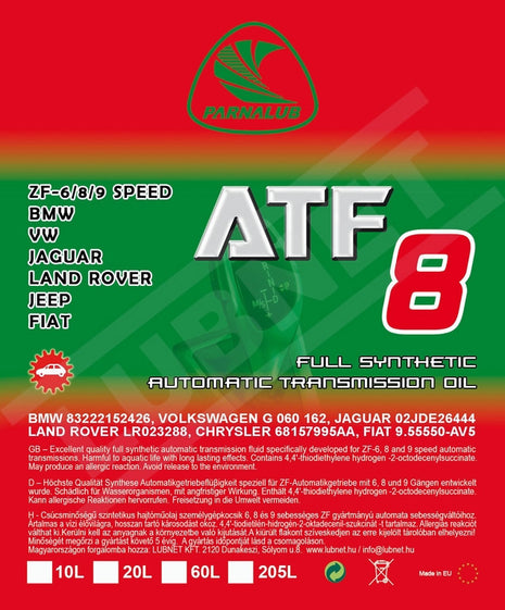PARNALUB ATF 8 1L automata váltóolaj