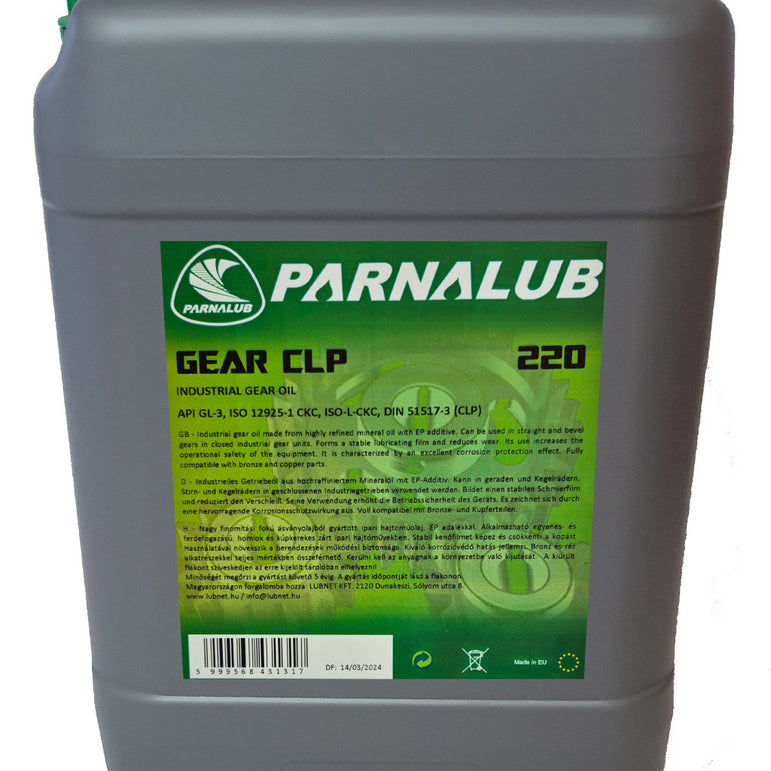 PARNALUB GEAR CLP 220 10L váltóolaj