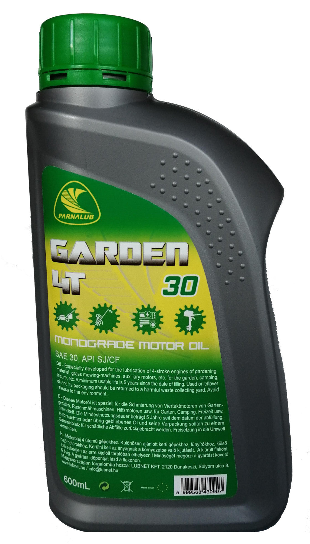 PARNALUB Garden 4T SAE 30 600ml kerti gép motorolaj