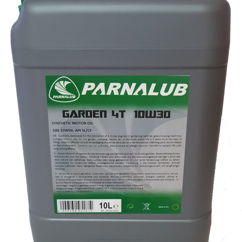 PARNALUB Garden 4T 10W-30 10L kerti gép motorolaj