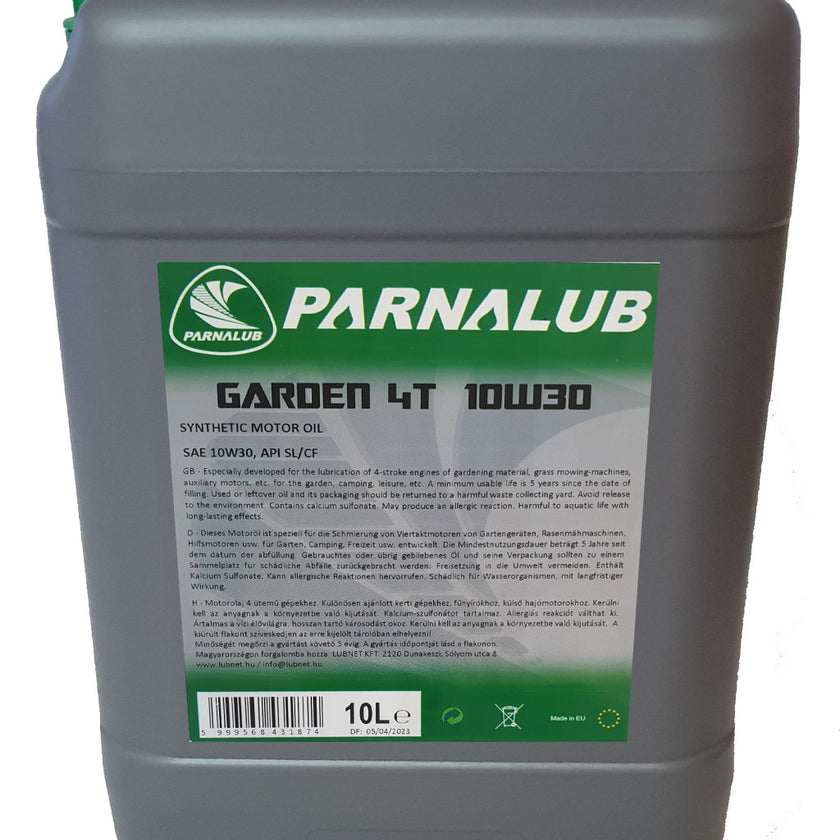 PARNALUB Garden 4T 10W-30 10L kerti gép motorolaj