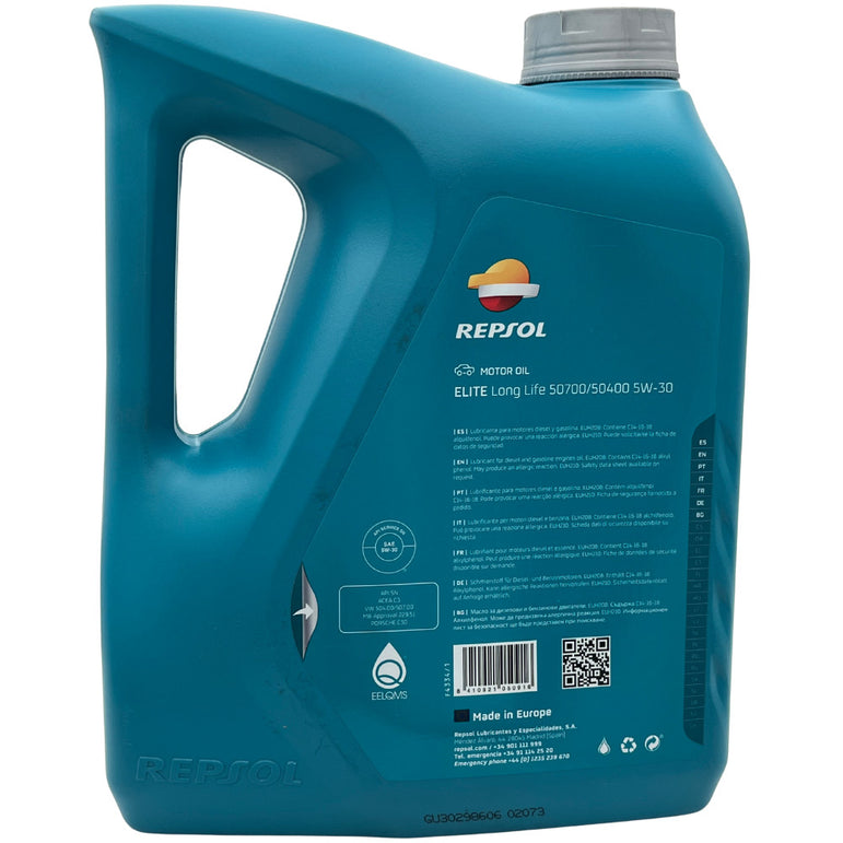 REPSOL Elite Longlife 50700/50400 5W-30 4L motorolaj