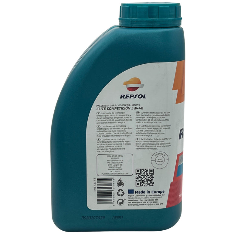 REPSOL Elite Competición 5W-40 1L motorolaj
