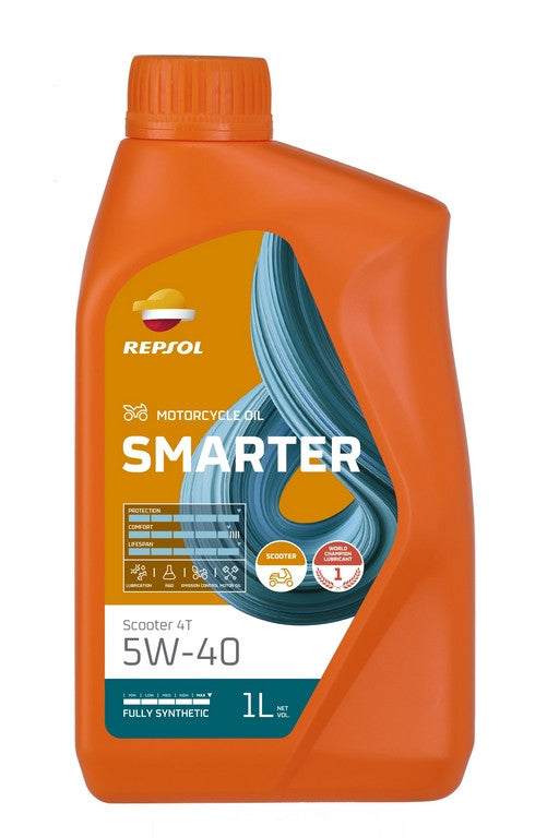 REPSOL Smarter Scooter 4T 5W-40 1L motorkerékpár motorolaj