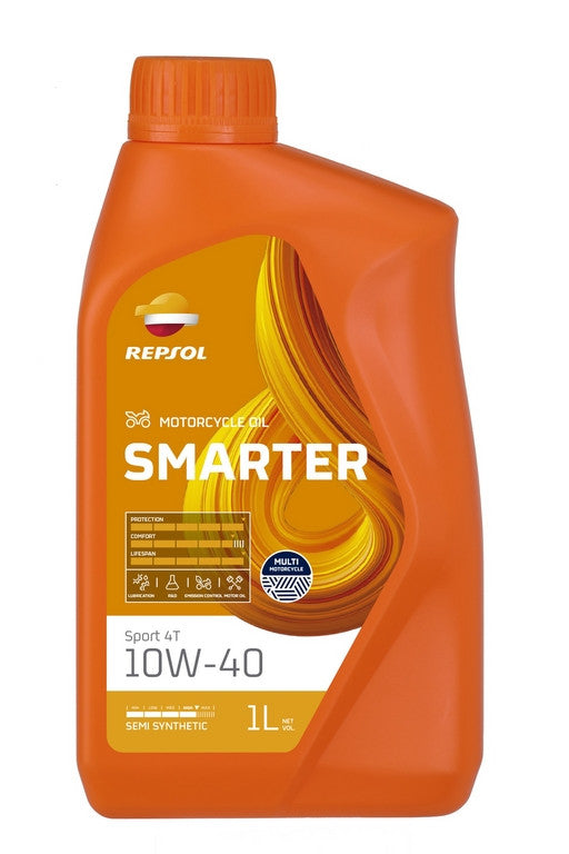 REPSOL Smarter Sport 4T 10W-40 1L motorkerékpár motorolaj