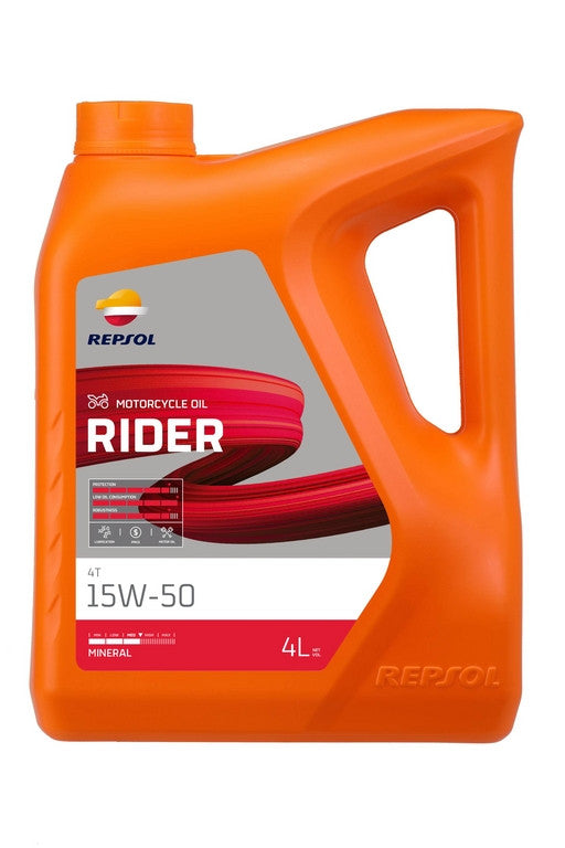 REPSOL Rider 4T 15W-50 4L motorkerékpár motorolaj