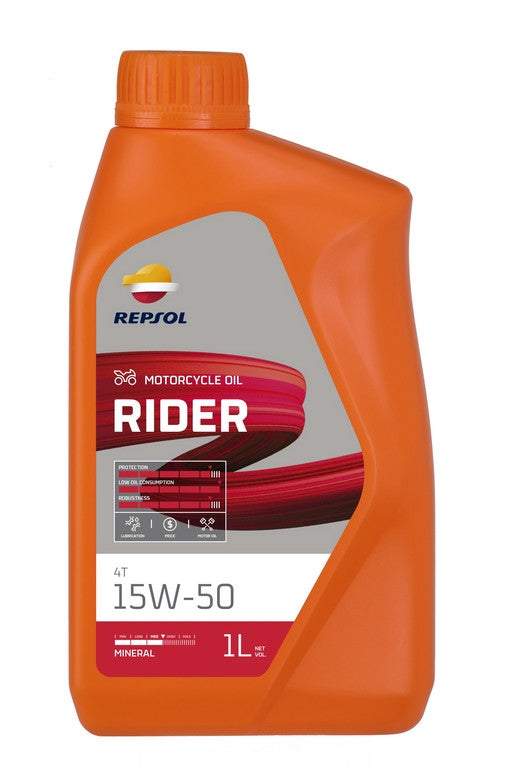 REPSOL Rider 4T 15W-50 1L motorkerékpár motorolaj