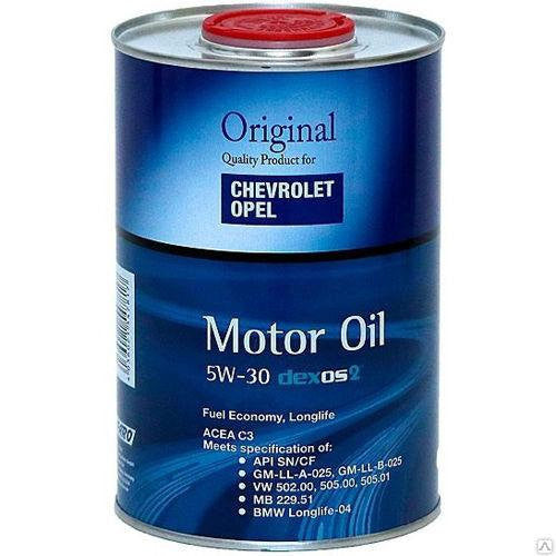 GM Original Dexos 2 Longlife 5W-30 1L (retro fém doboz) motorolaj