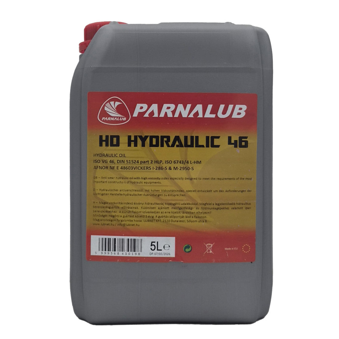 PARNALUB HD Hydraulic 46 5L