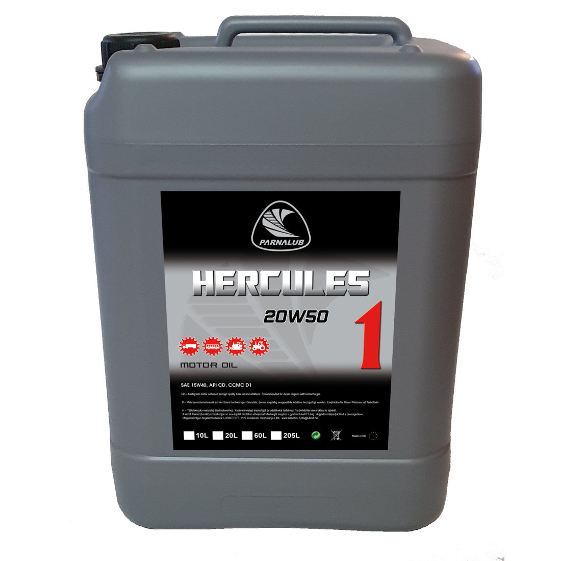 PARNALUB Hercules 1 20W-50 10L motorolaj