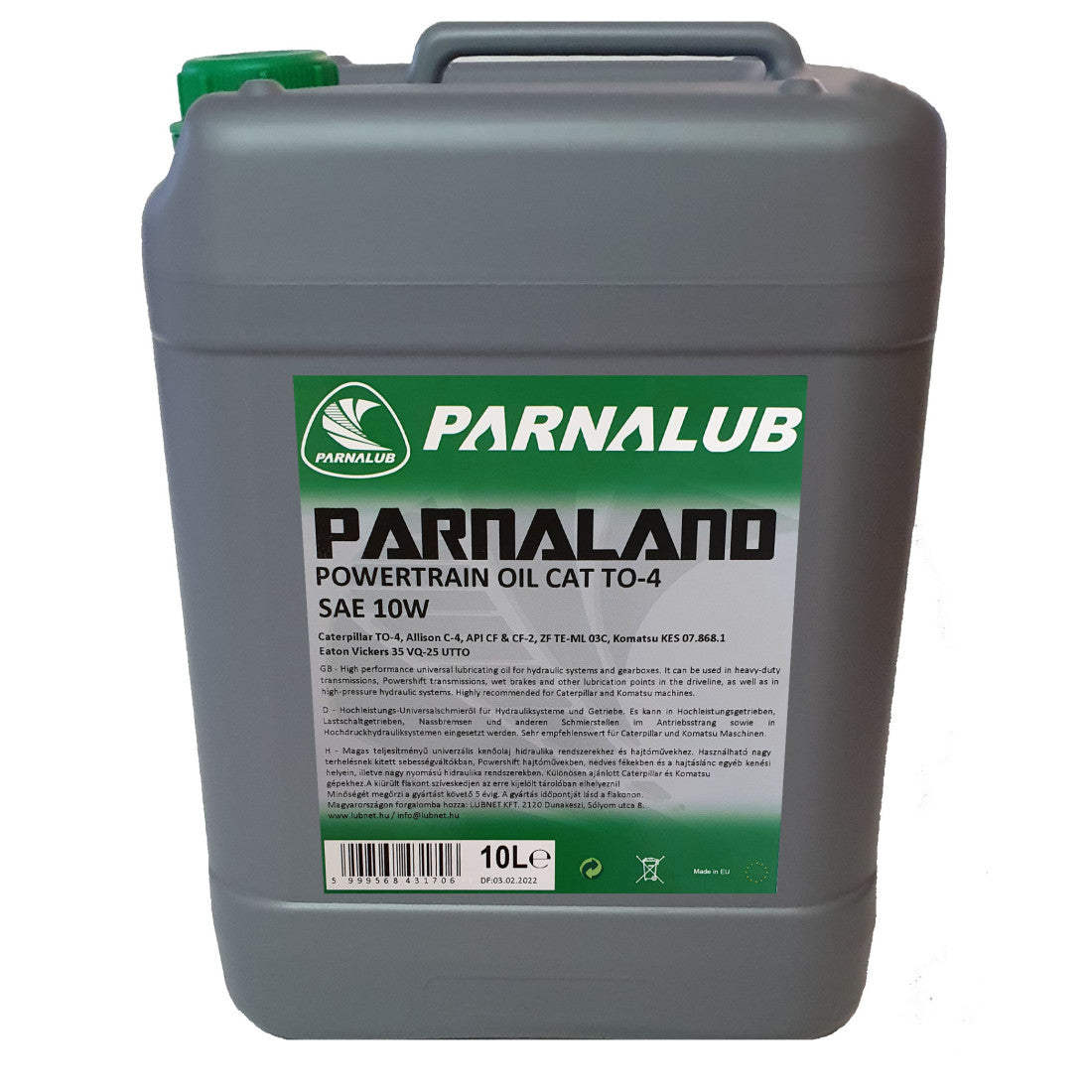 PARNALUB Parnaland CAT TO-4 10W 10L