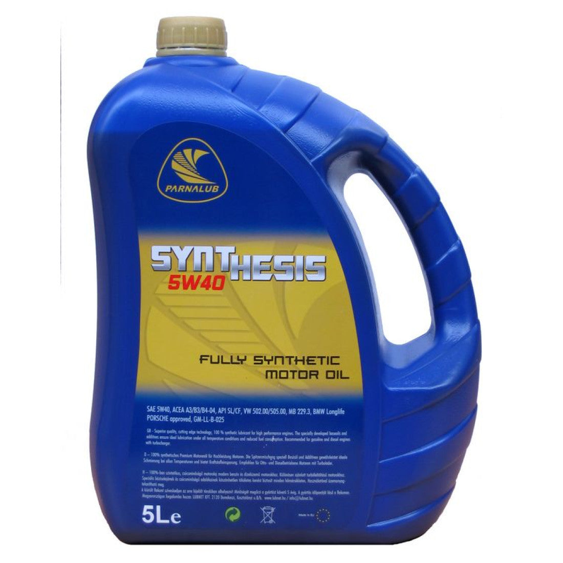 PARNALUB Synthesis 5W-40 5L motorolaj